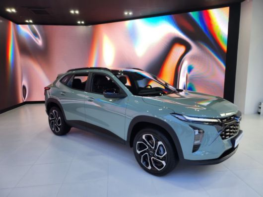 8일 서울 강남구 도산대로 '더 하우스 오브 지엠'에 신형 트랙스 크로스오버가 배치돼있다. /사진=정한결 기자.