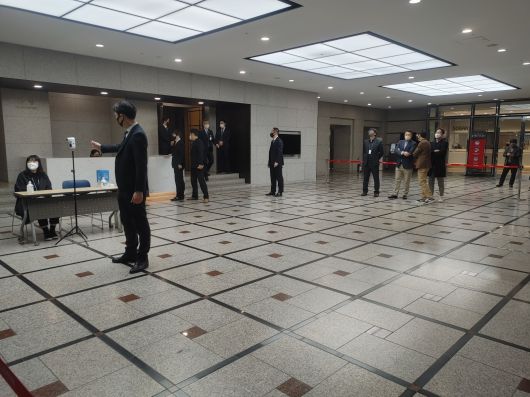 LG전자가 24일 서울 여의도 트윈타워에서 주주총회를 진행하는 모습. /윤진우 기자