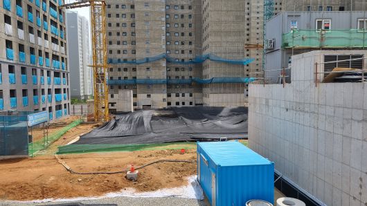 검단 안단테자이 지하주차장 붕괴현장. /채민석 기자