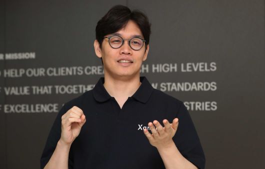 베인앤컴퍼니가 현재 web 3.0 시대에 기업들이 해당 분야에 진출하기 위한 전략을 모색하는 가운데 4일 국내 가상자산 전문 분석업체 쟁글의 김준우 대표가  웹 3.0 시대의 기업들의 전략 변화에 대해 말했다./이진한기자