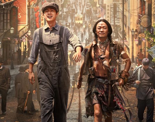 중국 박스오피스 2위를 달리고 있는 ‘당탐(唐探) 1900’은 1900년대 미국에서 열악한 처우에 시달리던 중국인 노동자들이 등장한다./바이두 캡처