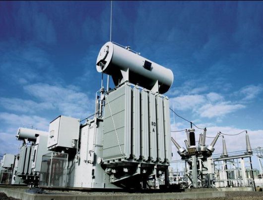 효성중공업이 미국 변전소에 수출해 가동 중인 초고압 변압기. /효성중공업 제공