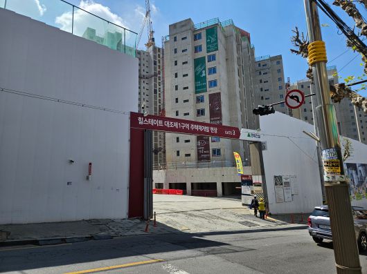 7일 오전 서울 은평구 대조동 ‘힐스테이트 메디알레’ 공사현장. /방재혁 기자