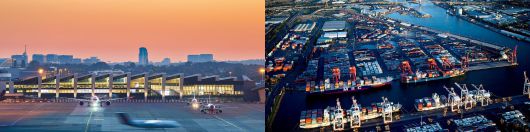 퀸즐랜드투자공사(QIC)가 투자한 벨기에 브뤼셀공항(왼쪽)과 호주 멜버른항. /QIC 제공