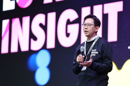 LG AI연구원은 지난 3월 미국 캘리포니아주 새너제이에서 열리는 엔비디아의 연례 개발자 콘퍼런스(GTC)에 참가해 엑사원 딥을 소개했다./LG 제공