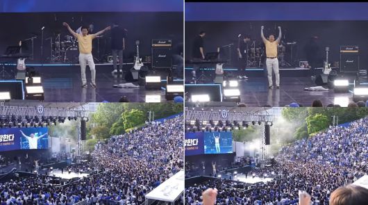 유튜브 ‘74년도 연세대 응원단장 임성훈 님의 죽지 않은 응원력’ 영상 캡처