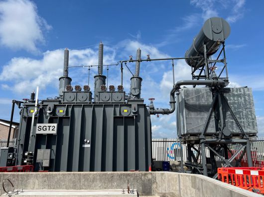 효성중공업이 2023년 스코틀랜드에 공급한 초고압 변압기. /효성중공업 제공