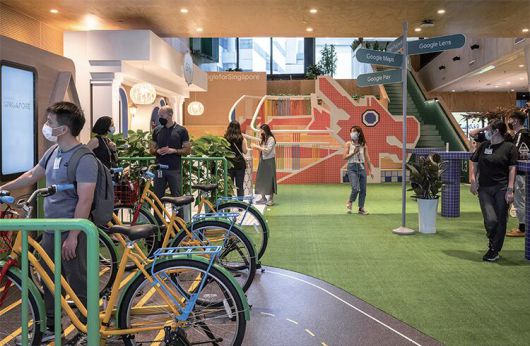 싱가포르에 있는 구글 아시아·태평양 본사 내부. /블룸버그