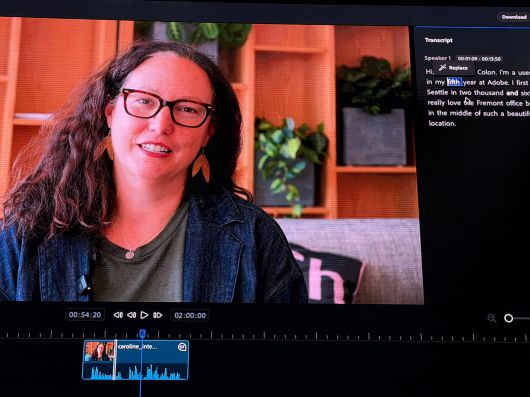 어도비 스닉스에서 공개된 '프로젝트 클린 테이크'./로스앤젤레스=이재은 기자