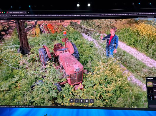 어도비 스닉스에서 공개된 '프로젝트 뉴 뎁스'./로스앤젤레스=이재은 기자