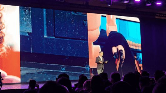 류재철 LG전자 사장이 5일(현지시각) 미국 라스베이거스 만달레이베이 컨벤션센터에서 열린 CES 2026 ‘LG 월드 프리미어’ 행사에서 홈 로봇 ‘클로이드’에 대해 설명하고 있다./라스베이거스=정두용 기자