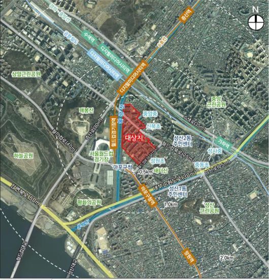 성산시영 위치도. /서울시 제공