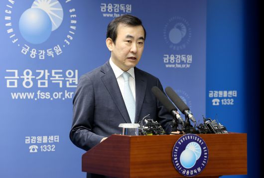 이세훈 금융감독원 수석부원장이 지난달 22일 오전 서울 영등포구 금융감독원에서 금융소비자보호 개선 로드맵 발표 및 금감원 조직개편 브리핑을 하고 있다. /뉴스1
