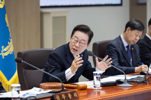 이재명 대통령이 작년 9월 30일 서울 용산 대통령실 청사에서 열린 제44회 국무회의에서 발언을 하고 있다. /대통령실 제공