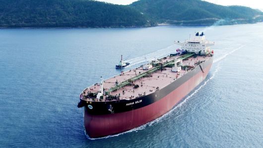 대한조선이 건조한. 수에즈막스급 원유운반선./대한조선 제공