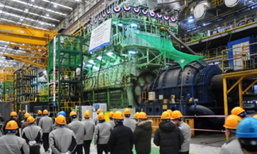 HD현대마린엔진의 선박용 엔진. /HD현대마린엔진 제공