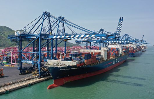 부산신항 5부두 전경. /부산항만공사 제공