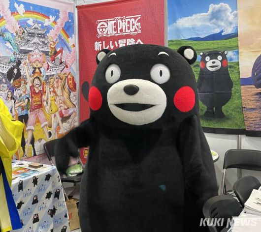 일본 구마모토현 지역 캐릭터 쿠마몬. 사진=권혜진 기자