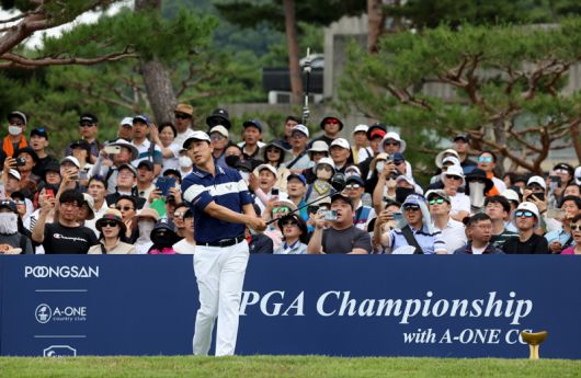 67회 KPGA 선수권 1라운드 배상문의 플레이 모습. KPGA 제공