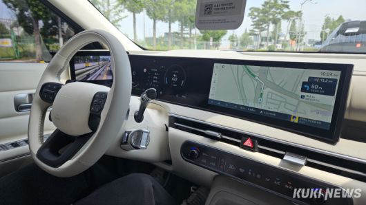 ‘디 올 뉴 넥쏘’ 내부. 조은비 기자