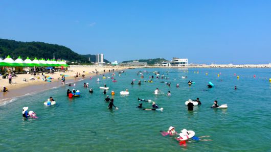 후포해수욕장 전경. 울진군 제공