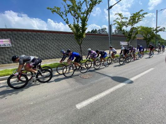 도로 훈련중인 수성팀 선수들. 국민체육진흥공단 제공