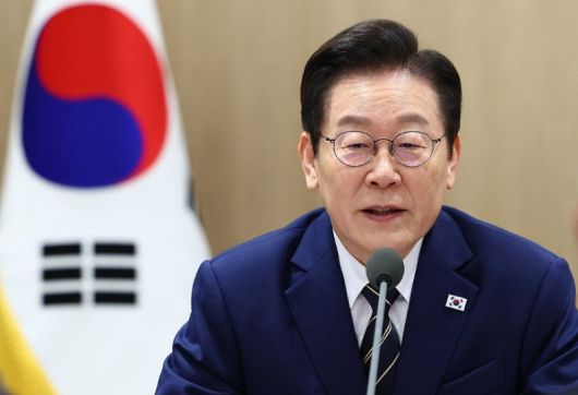 이재명 대통령이 16일 용산 대통령실에서 열린 한미 관세협상 후속 민관 합동회의에서 발언하고 있다. 연합뉴스