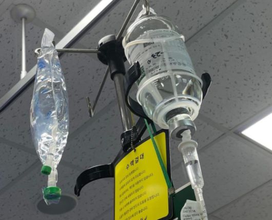 2022년 5월 신소라씨가 항암 치료를 받고 있다. 신소라씨 제공