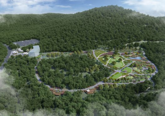 당진시가 2028년 개원을 목표로 삼선산 수목원에 인접해 추진할 지방정원. 당진시