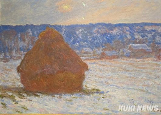 클로드 모네, 밀짚 더미 (눈 효과, 흐린 날씨), 1890~91, 캔버스에 유채, 66 × 93cm, 시카고 미술관
