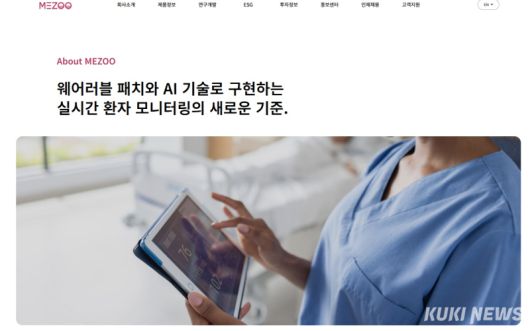 디지털 헬스케어 전문기업 '메쥬'. 홈페이지 갈무리