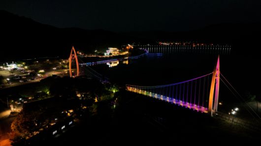 동명지 수변생태공원. 칠곡군 제공