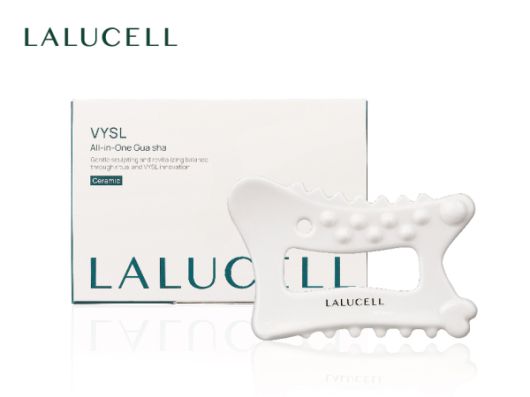 ㈜바이오코스의 프리미엄 바이오 뷰티 브랜드 라루셀(LALUCELL)이 바디·페이스 케어 디바이스 ‘VYSL 조각괄사’를 공식 론칭했다/[사진=㈜바이오코스]