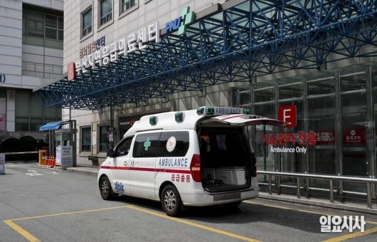 대기 중인 응급출동 차량 ⓒ고성준 기자