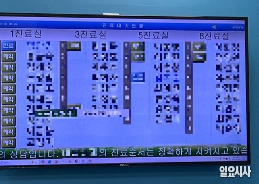 지난 2일 오전, 서울 금천구 소재의 한 내과 의원 진료 대기 현황 ⓒ박정원 기자