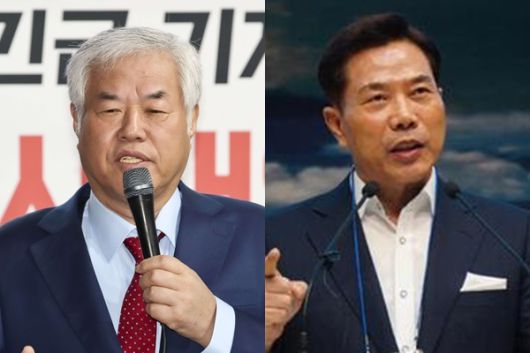 (사진 왼쪽부터)전광훈 사랑제일교회 목사와 손현보 부산세계로교회 목사