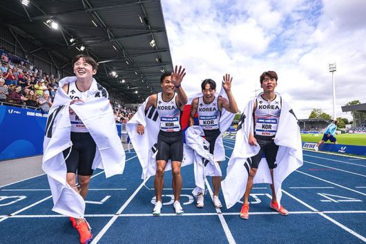 (사진 왼쪽부터) 서민준, 나마디 조엘진, 이재성, 김정윤 ⓒU대회 조직위원회
