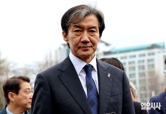 조국 전 조국혁신당 대표가 지난해 3월19일 서울 용산구 대통령집무실 앞에서 기자회견을 하고 있다. ⓒ고성준 기자