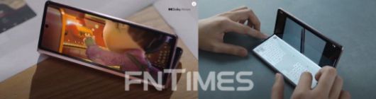 사용자가 원하는 각도로 고정할 수 있는 '플렉스 모드'와 최대 3개 앱을 동시해 실행할 수 있는 '앱 페어' 기능/사진=삼성전자 유튜브 캡처