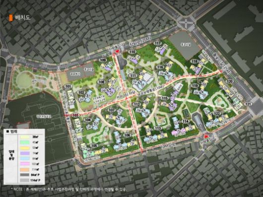 장위10구역 주택재개발사업 단지 배치도 / 사진제공=서울시정비사업정보몽땅