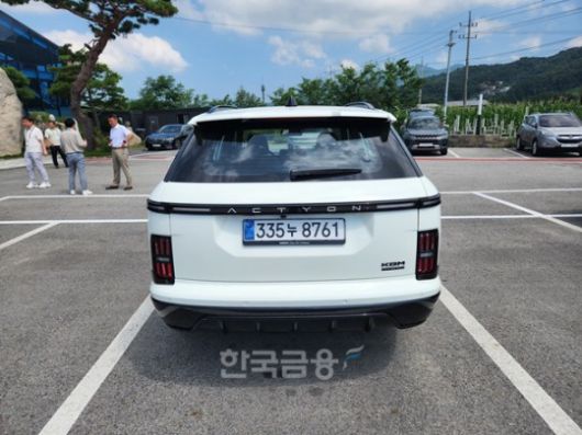 KGM 액티언 하이브리드 후면부. / 사진=김재훈 기자