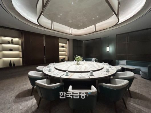 ‘5-in-1’ 아시안 파인 다이닝 레스토랑. 가족들이 이용할 수 있는 단체석./사진=박슬기 기자