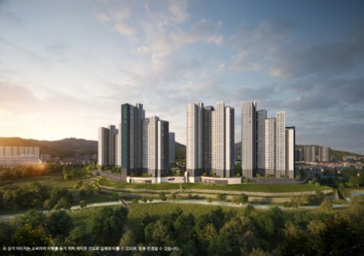 용인 푸르지오 원클러스터파크 투시도./사진제공=대우건설