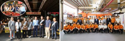 중구의회 의원들이 추석명절 전통시장 방문해 격려하는 시간을 가졌다./사진제공=중구의회