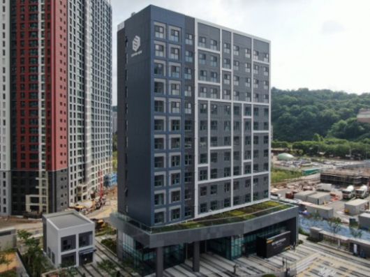 현대엔지니어링이 시공한 ‘용인 영덕 경기행복주택’./사진제공=현대엔지니어링