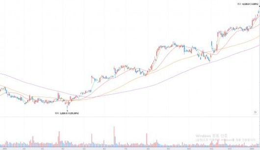 넥슨재팬 최근 1년간 주가 추이. / 사진=네이버페이