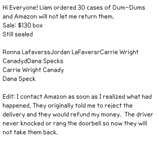 [출처= 페이스북 'Holly LaFavers' 계정 게시글 캡처]