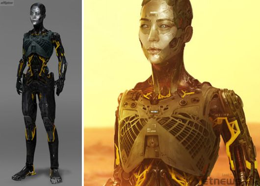 엔진비주얼웨이브 구현 안드로이드 정이 콘셉트 이미지