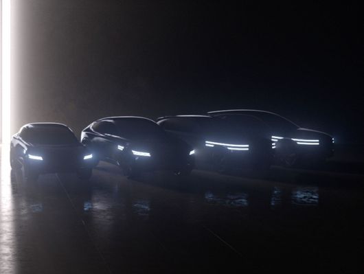 제네시스 차세대 전기차 티저 이미지.