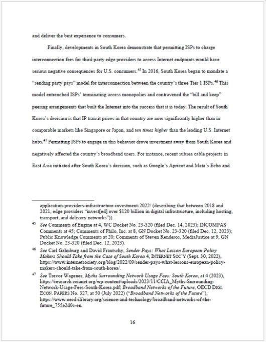 넷플릭스 의견서 중 한국시장상황 언급부분